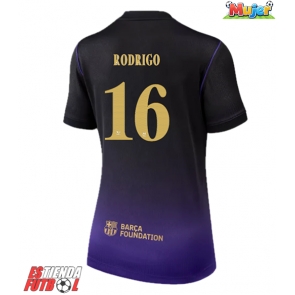 Barcelona Rodri Hernandez #16 Segunda Equipación Mujer 2026-27 Manga Corta